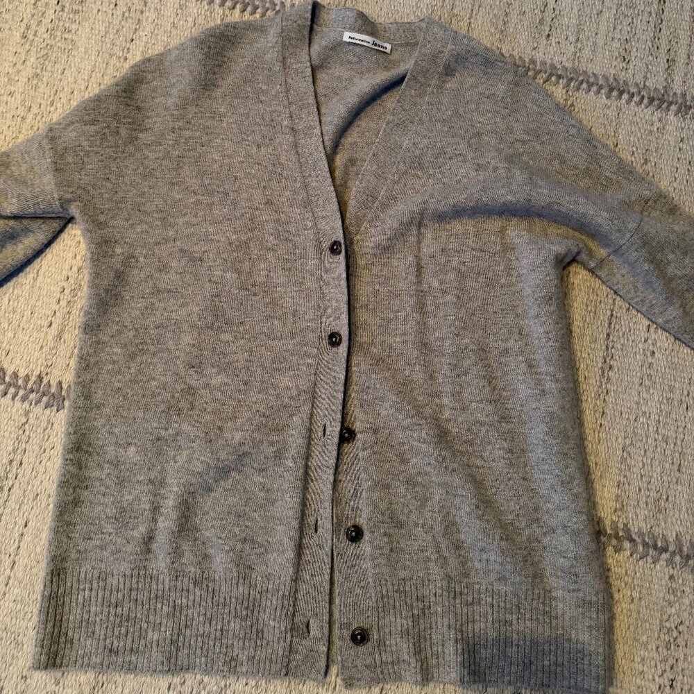Gray cashmere sweater